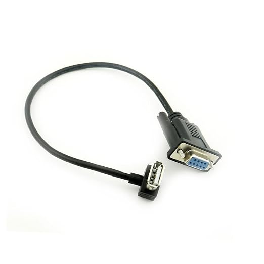 Vanki 1Pcs RS232 DB9 Female to USB 2.0 A Female Serial Cable Adapter Converter 8" Inch 25cm