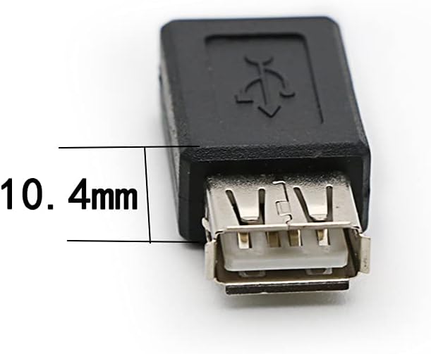 3 Pack USB 2.0 A Female to USB B Mini 5 Pin Female Adapter Converter