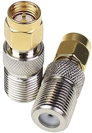 DHT Electronics 2pcs RF coaxial Coax Adapter SMA Male to F Female