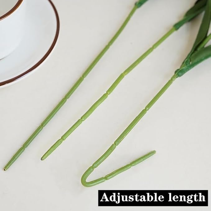 Artificial Flowers for Vases 17.7 Inch 10 Stems, Silk Dried Fake Mums Bouquet Indoor Faux Floral Arrangements for Decoration (Yellow Narcissus)