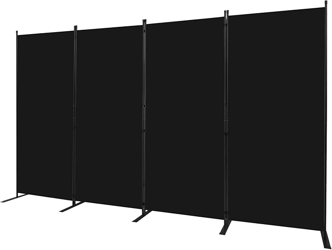 Room Divider 6FT Portable Room Dividers and Folding Privacy Screens, 136'' W Fabric Divider for Room Separation, 4 Panel Partition Room Dividers Freestanding Wall Divider Screen for Dorm Studio Office