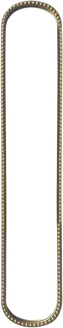 Long Skinny Mirror for Wall,Gold Narrow Oval Mirror for Entryway Bath,Metal Frame with Gold Decor Mirrors,7.9X 44