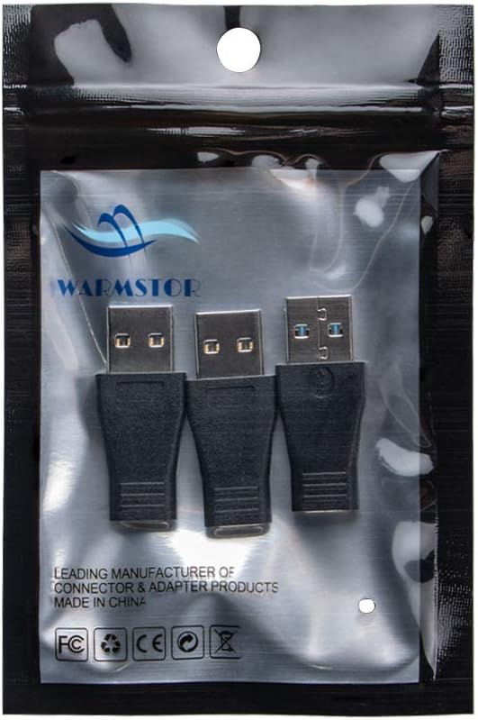USB 3.0 to USB C Adapter 3 Pack, Type C Female to A Male Charger Converter for Apple Watch Ultra iWatch 8 7,iPhone 15 14 13 12 Pro Max Plus, Airpods, iPad Air Mini,Car,Samsung Galaxy S23 S24