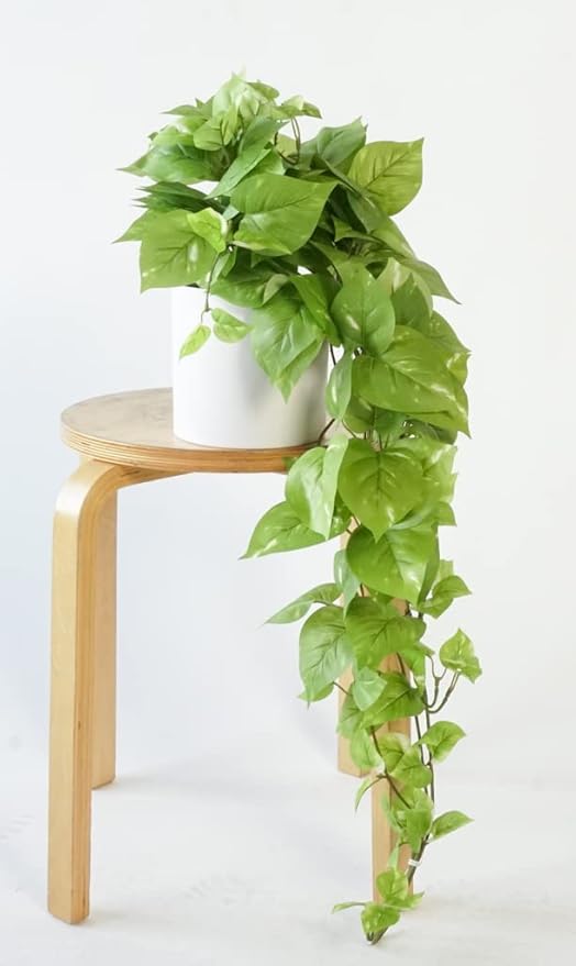 Retrograde 32" Realistic Fake Pothos Ivy Plant for Home Decor Indoor Silk Artificial Plant Large (Light Green)