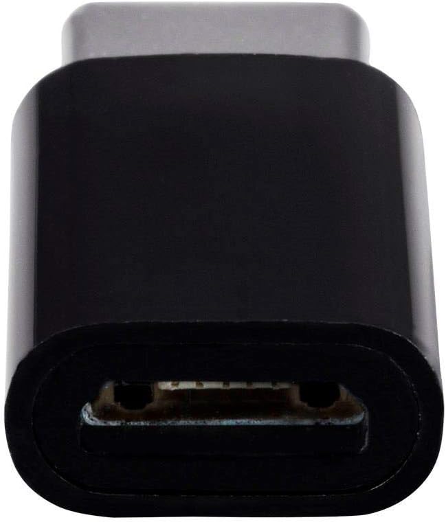 Monoprice USB-C to Micro B Adapter - Male-to-Female With Gold Plated Contacts, Compact and Portable, Black