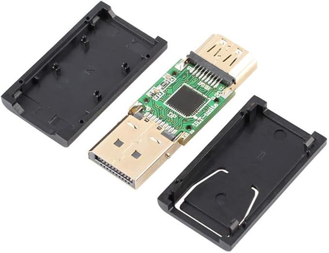 DP to HDMI Adapter V1.1 10.2 Gbps Displayport Male to HDMI Female Connector 1.1 Converter DP2HDMI for HP or DELL etc Windows Laptop PC