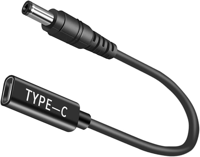 100W USB C PD to DC 5.5x2.1mm Cable, Male to DC Female 5V 12V Adapter, DC 5.5x2.1mm Adapter to USB C Adapter Made for Solar Panel, Motorhome, Portable Power Station, RVs, Solar Generator