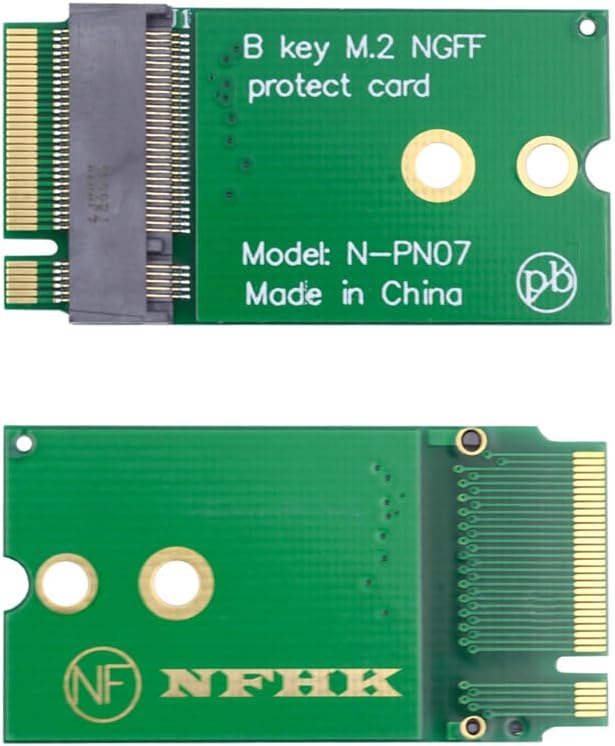 B-Key 22x30mm to 22x42mm Male to Female Extension Adapter for 2230 SSD Wireless Card