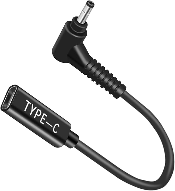 100W 4.0x1.7mm Male Adaptor to USB C Female Cable, Male to DC Female 20V Adapter, DC 4.0x1.7mm Adapter to USB C Adapter Made for Lenovo Ideapad Yoga Laptop Series