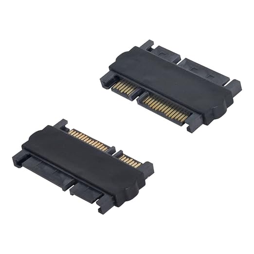 chenyang CY 3.5 & 2.5inch SATA 22Pin 7+15 Male to SATA 22P 7+15 Male Extension convertor Straight Adapter