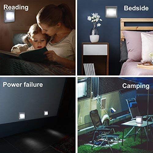 TBTeek Closet Light, Super Bright, Battery Operated, Stick Anywhere, 200 LM Cob Led Lamp, Light Switch Nightlight, Tap Lights for Closet, Shed, Attic, Emergency (4 Pack)