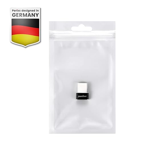 Perixx PERIPRO-408 USB C Female to USB A Male Adapter - Data Transfer & Charging Adapter for iPhone 12 13 Mini Pro, Galaxy Note, iPad & Pixels Smartphone
