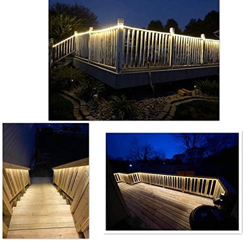 100Ft Warm White LED Rope Lights, 110v Waterproof Indoor/Outdoor String Lights, Cuttable, 1080 LEDs Rope Lights for Outside, Garden, Patio, Deck, Halloween and Christmas Decorations