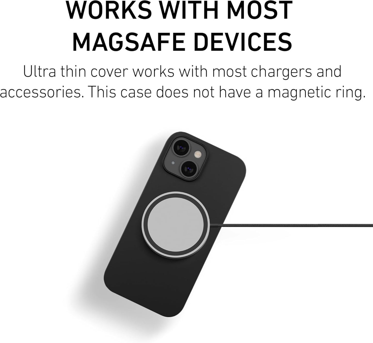 PEEL Original Super Thin Case for iPhone 13 Mini, Blackout, Ultra Slim Design, Protects & Showcases Your Device