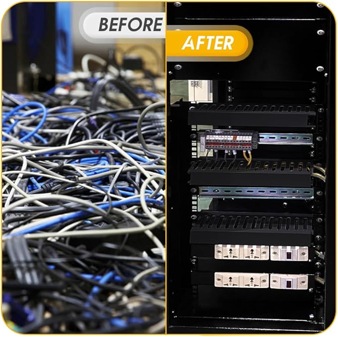 Cable Raceway, 95" Open Slot Cable Management Kit with Upgraded Snap Structure,Wire Cover Cord Hider for Under Desk&Industrial Network/PC/TVs- 23.6" X 1.97" X 2.4" X 4PCS (LWH,Black)