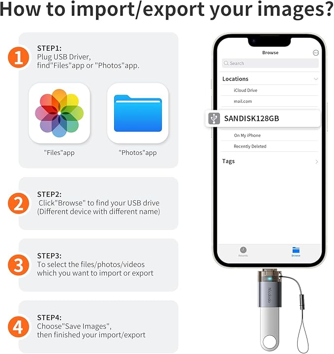 Mcdodo USB to Lightning OTG Adapter USB Female to Lightning Male Converter Support Camera Card Reader Mouse Keyboard Hubs Piano Converter Connect U Disk,Compatible iPhone 14 13 12 11 iPad Air Pro Mini