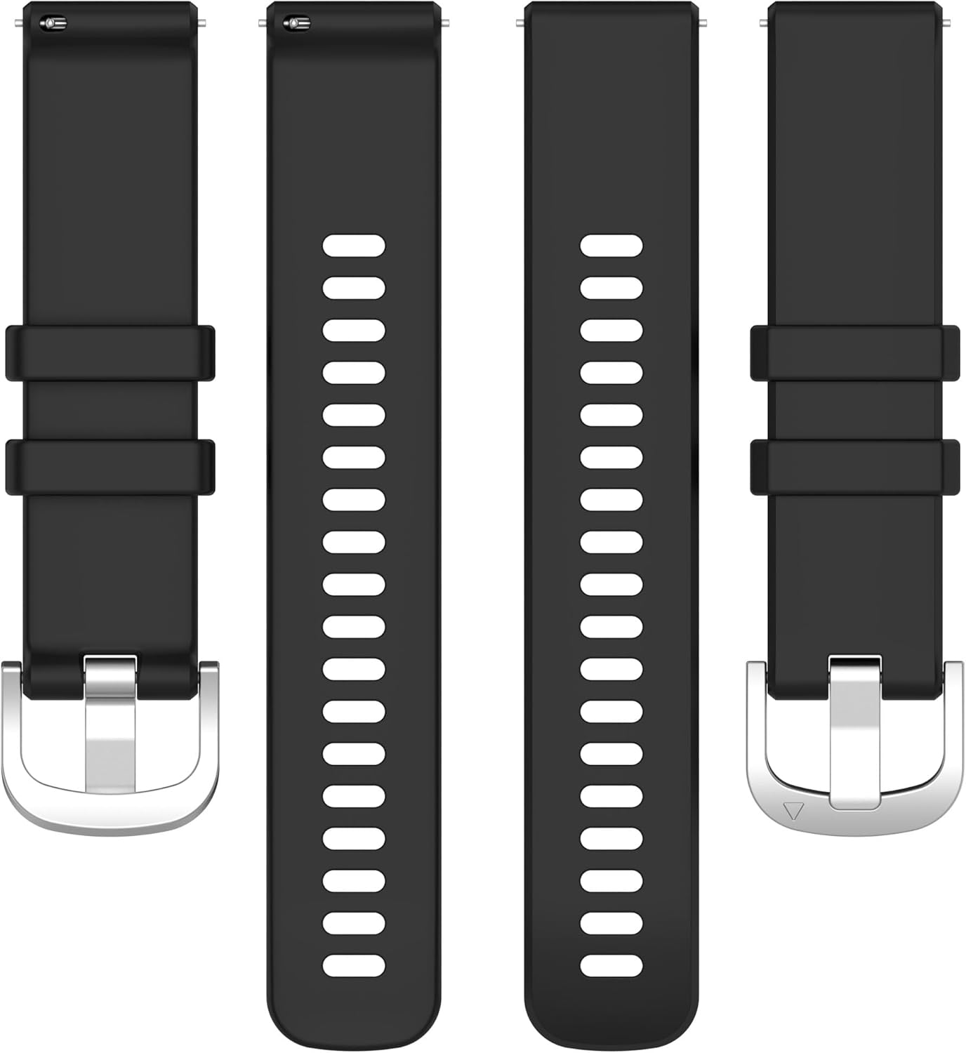 E ECSEM Bands Compatible for Nerunsa Smartwatch, Soft Silicone Waterproof Sport Strap for P66XG P66YB Fitness Tracker