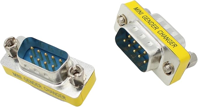 RS232 Serial Gender Changer 8-Pack 9 Pin DB9 Male to Male and Female to Female Adapter Coupler Connector for RS232 Serial Cable