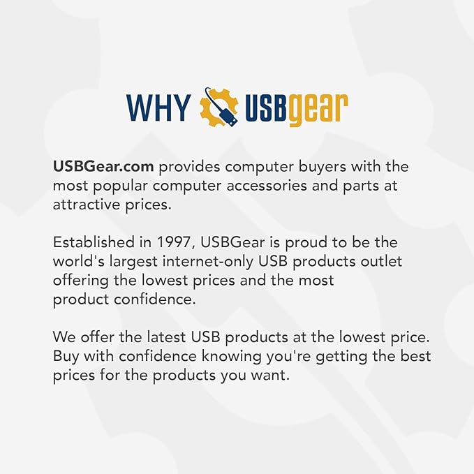 USBGear 12 inch USB to Serial RS-232 DB-9 Pin Adapter with FTDI Chipset for Windows 11, 10, 8, 7 and Mac Systems - Use for Laptop Serial Port, PDA, GPS, Modems, Routers and More