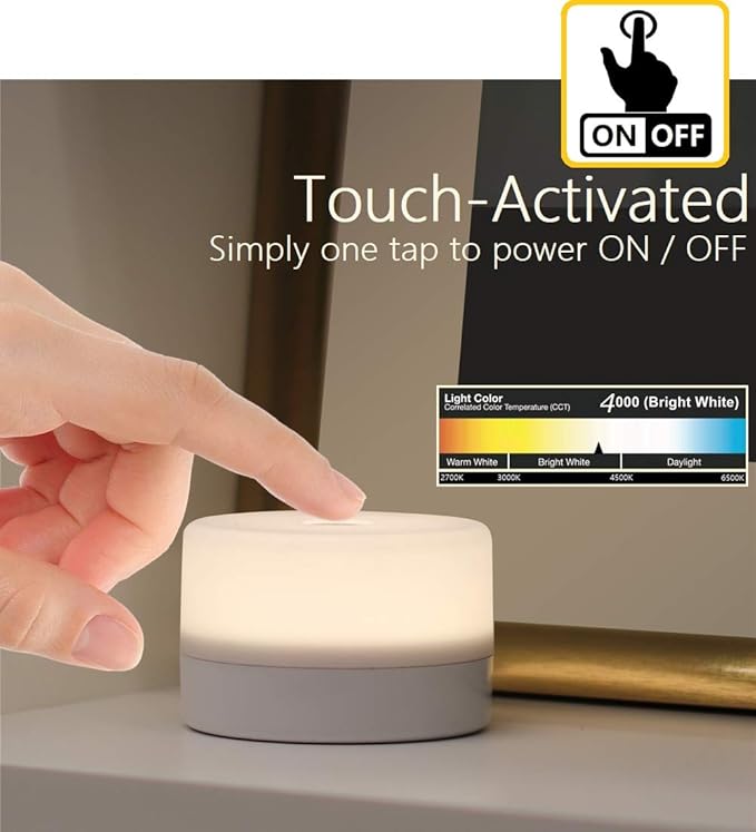 Bedside Lamp, Dimmable Touch Tap Light Novelty Light, Kids Children Adult LED Nightlight, Table Desk Atmosphere Decorative Mood Light Lamp, Bedroom Living Room Baby Nursery Night Light