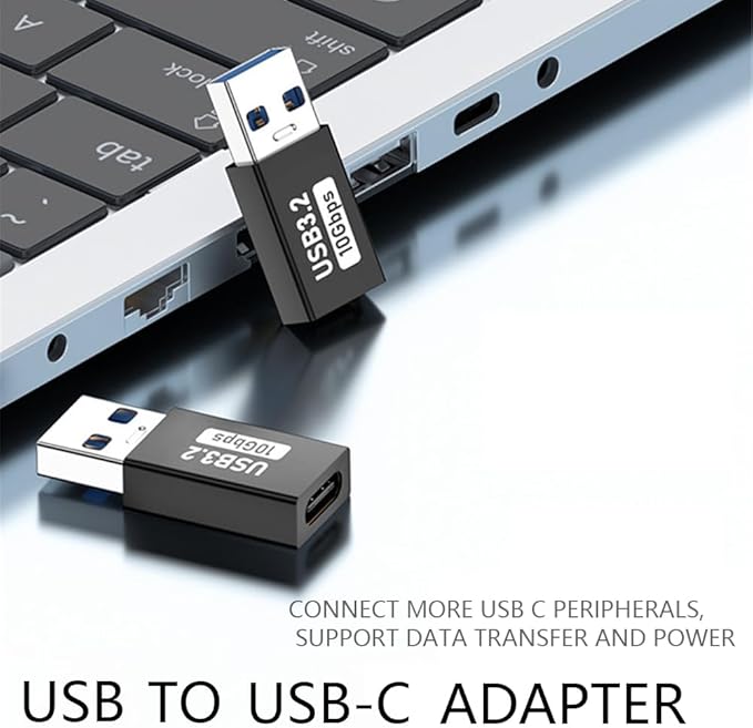 3-Pack USB C Female to USB Male Adapter Cable 3.0,Type C to USB A Charger Cable Converter Compatible Jack Charger for iPhone 16 Pro Max,15 14,Apple Watch,Airpods,iPad Air,car,PC,Headset OTG