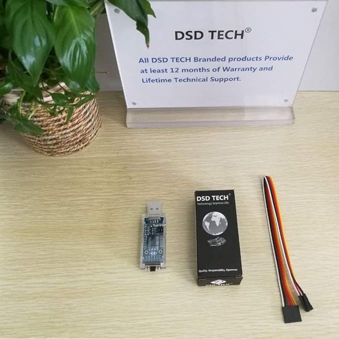 DSD TECH SH-U09C2 USB to TTL Adapter Built-in FTDI FT232RL IC for Debugging and Programming