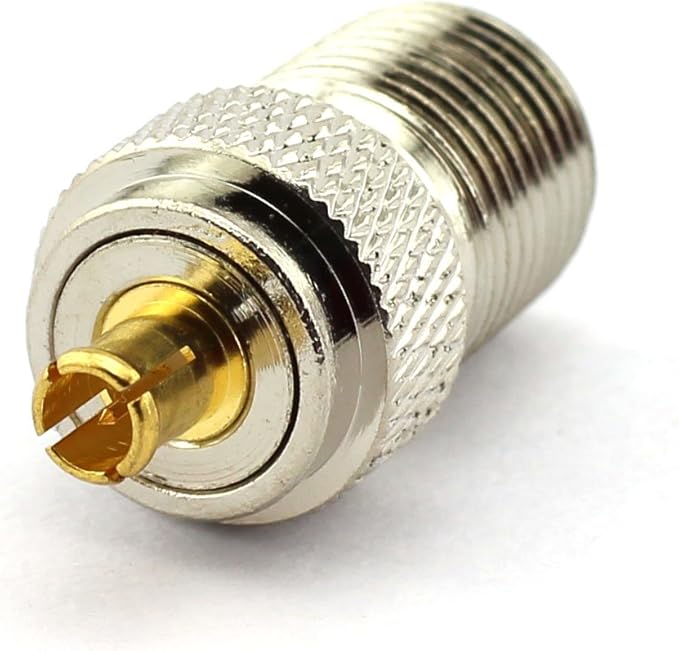 DGZZI 2-Pack F Female to MCX Male RF Coaxial Adapter F to MCX Coax Jack Connector