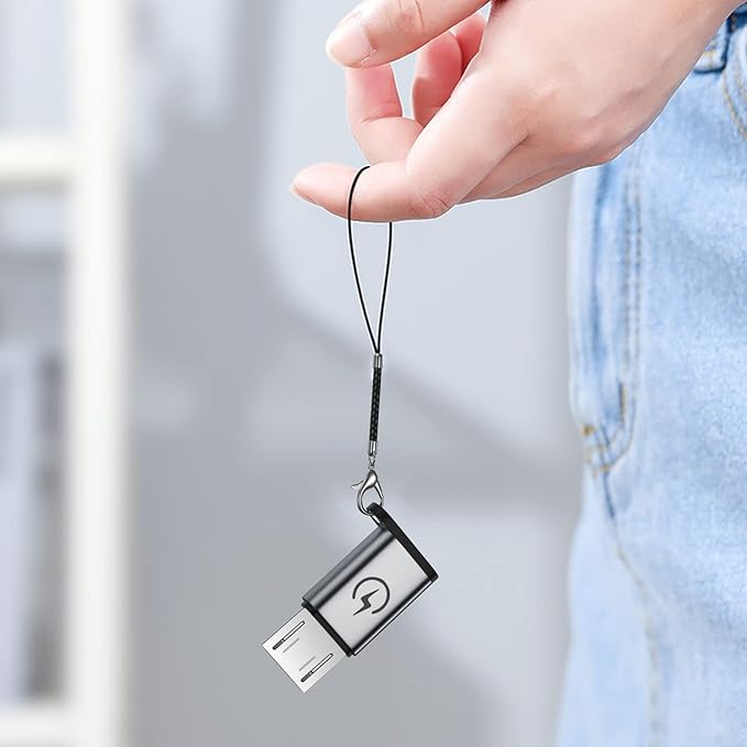 USB C to Micro USB Adapter (4 Packs), ,Micro USB to Type-C Adapter,Supports 18W Fast Charging, Does not Support OTG Connection, Such as Headphones, External Hard Drives, Keyboards