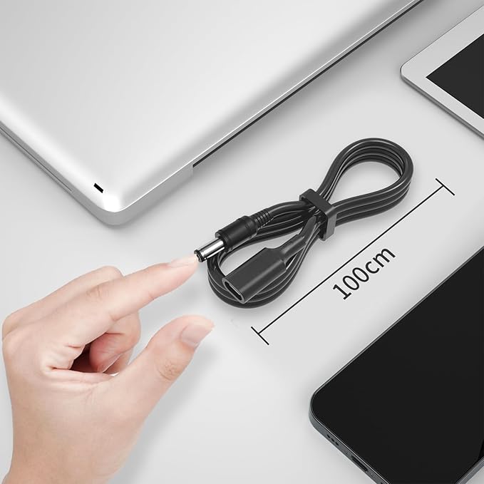 (3Pack 1M) USB C to DC 5.5mm x 2.5mm Adapter Cable, PD 15W Type C Cable Straight Female to Male Universal Extension Cables Made for Tablet PC, IP Camera, Bluetooth Speaker, Webcam Router