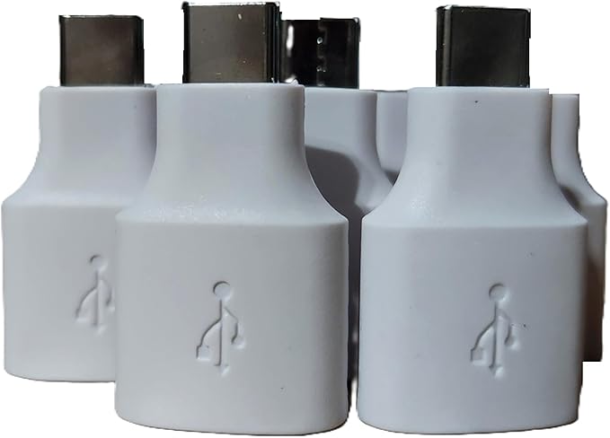 LEOM Gen for Google Pixel USB-C to USB-A Adapter, Quick Connect OTG Converter, White (10)
