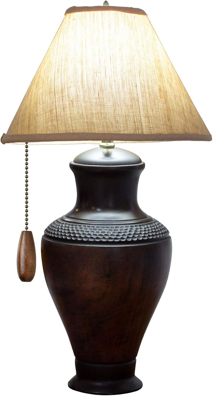 8 Pieces Ceiling Fan Pull Chains Extender Wooden Pendant Pull Chain Extension for Ceiling Light Lamp Fan(Walnut Color)