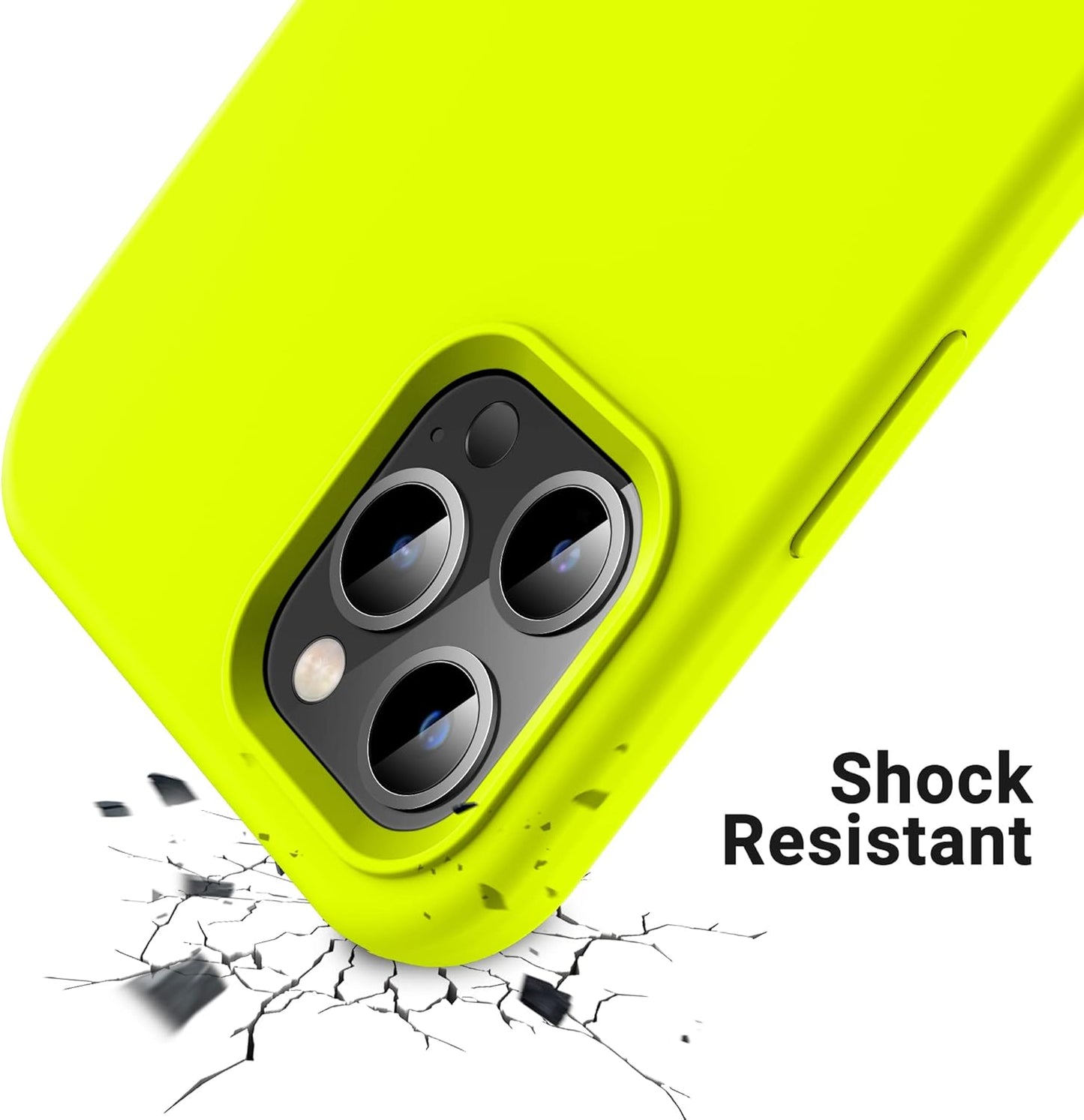 OTOFLY iPhone 12 Pro Max Case, Shockproof Silicone, Military-Grade Protection, Anti-Fingerprint & Anti-Slip,