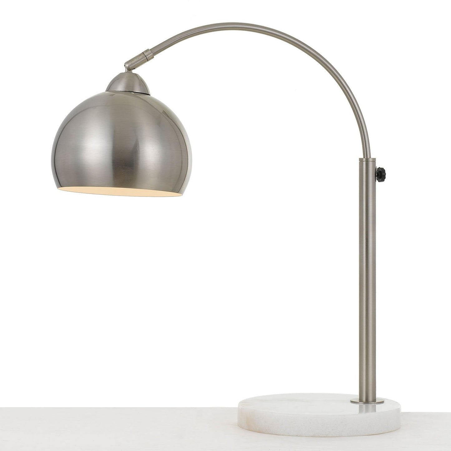 AF Lighting Brushed Nickel Table Lamp Metal Globe Model 9118-TL