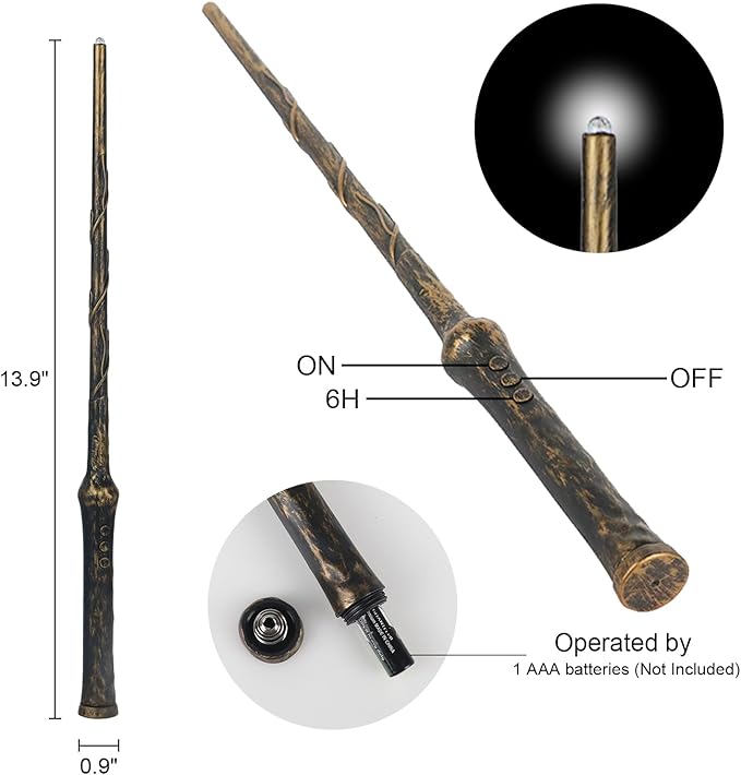 GenSwin 10.8" Floating Candles with Magic Wand Remote Timer, Flameless Taper Candles Flickering Battery Operated, LED Electric Hanging Window Candle Christmas Halloween Decorations(12 Pack, White)