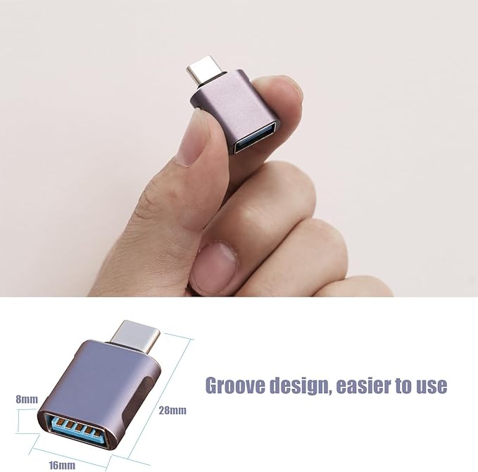 10 Pack Up to 10Gbps/120W Usbc to USB Adapter,USA to USB-c adopters,U sb to USB C Connector,Type C Male to a Female Adapter for Charger,Phone 15/16, PC, Laptop, Tablet, Keyboard etc, Navy Blue