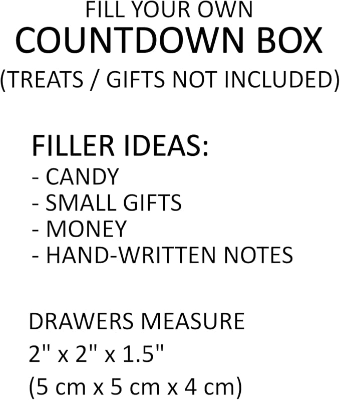 Festive Cardboard Gnome Elf Woodland Holiday Season Fill-Your-Own DIY Advent Calendar/Countdown Box | Scandinavian Nordic Themed Christmas by Nerdy Words