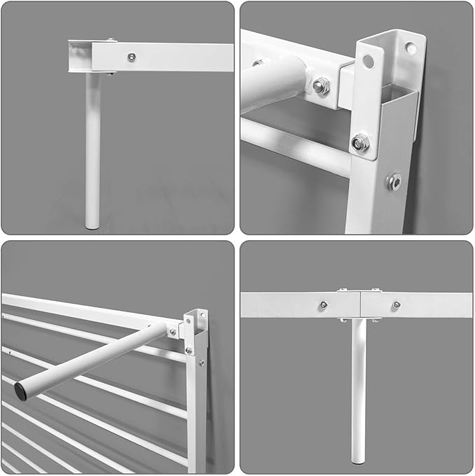Weehom Twin Canopy Bed Frame with Headboard and Footboard, 4 Posters Metal Bed Frame, No Box Spring Needed, Mattress Foundation Platform Bed for Kids and Adults, White