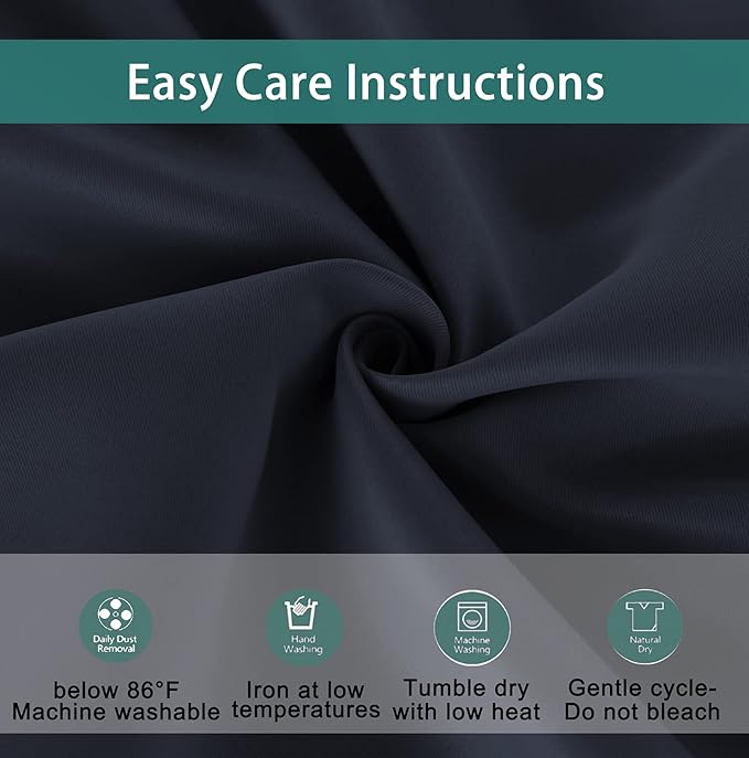BONZER Mix and Match Curtains - 2 Pieces Branch Print Sheer Curtains and 2 Pieces Blackout Curtains for Bedroom Living Room Grommet Window Drapes, 37x84 Inch/Panel, Grey Dark, Set of 4 Panels
