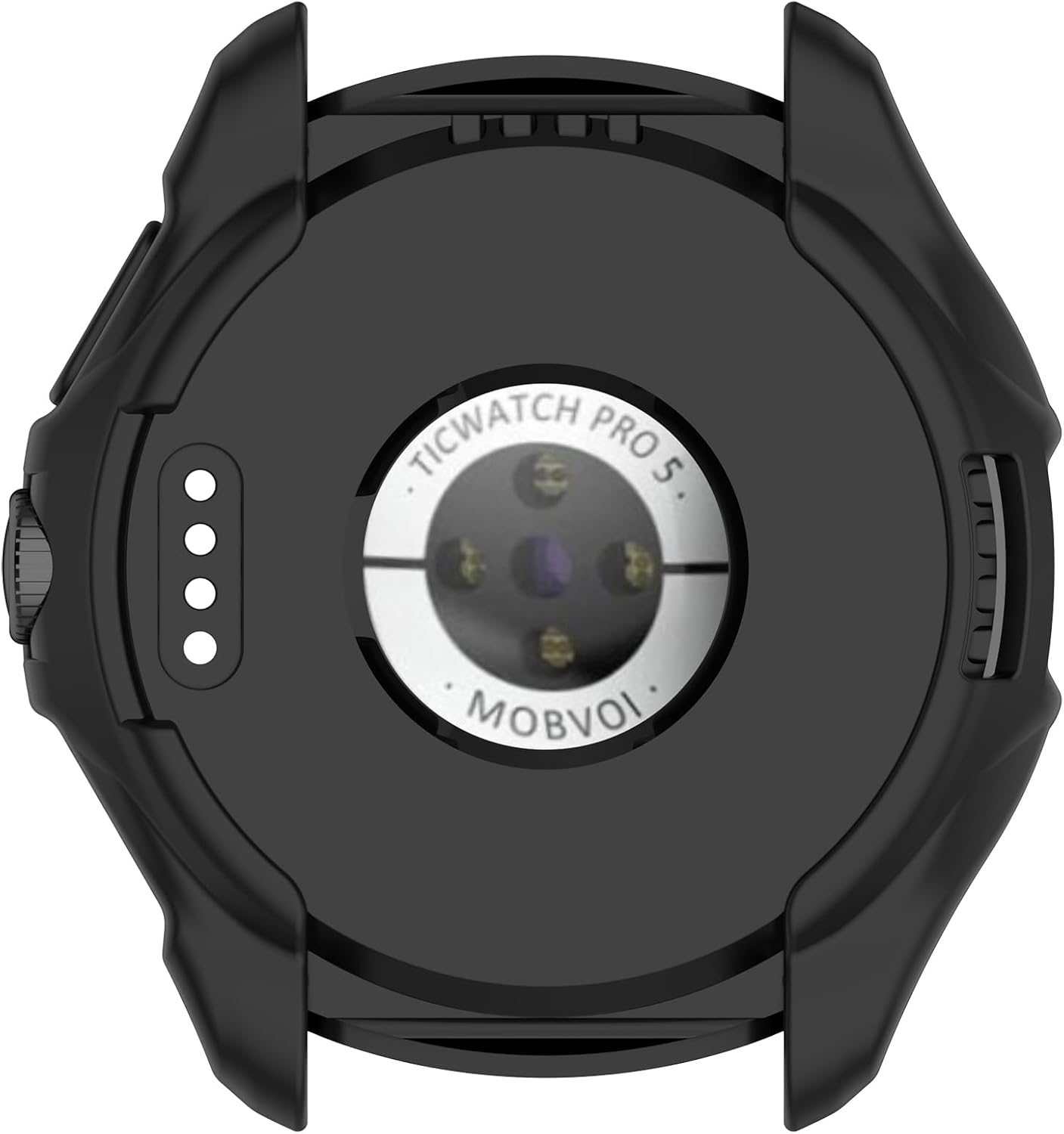 Fit for Ticwatch Pro 5 Case Cover, Scratch-Resistant Soft TPU Clear Protective Bumper Frame for Ticwatch Pro 5
