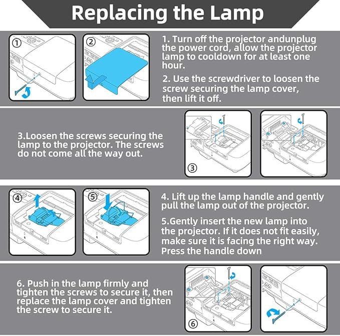 ABITAN BL-FU310B Replacement Projector Lamp for OPTOMA EH500 X600 DH1017 DH1014 Projector with Housing