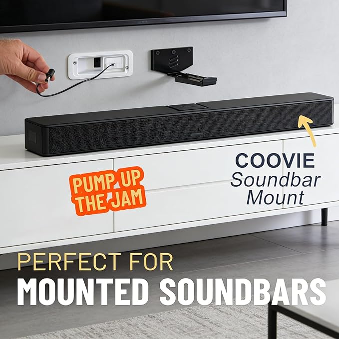 in Wall Cable Management Kit for TV & Soundbar - Cord Hiding for Wall, Hide TV Wires When Mounting, Includes Power & Low Voltage Cable Management, Includes Hole Saw Drill Attachment for Install