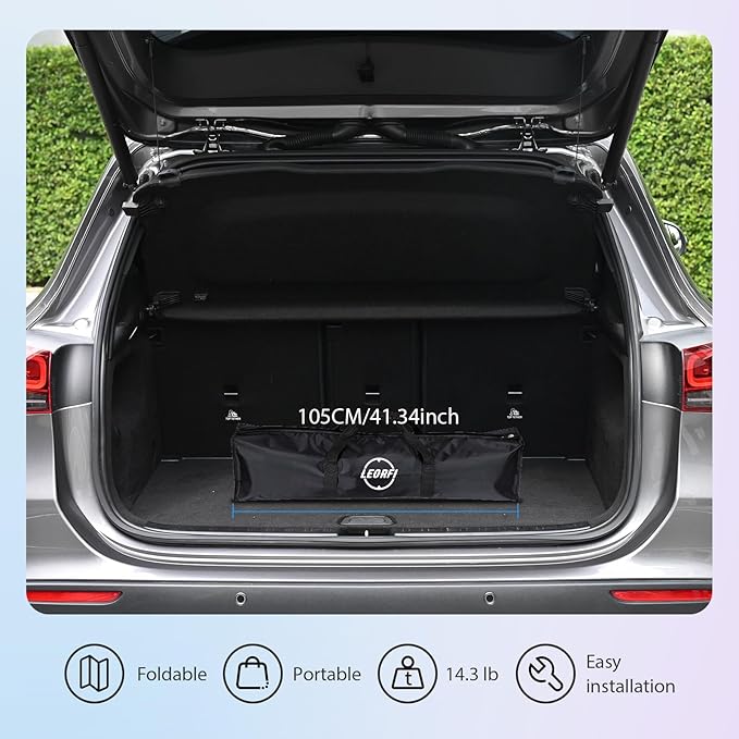 Outdoor Projector Screen with Stand: LEORFI 180 inch Projector Screen Portable, Indoor Projections Screen and Stand, Rear Front Movie Screen 16:9 4K Full HD,Support Height Adjustable for Home Theater
