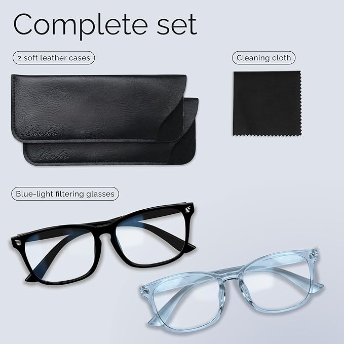 livho High Tech Blue Light Glasses - Advanced Blue Light Blocking Computer Glasses - Screen Fatigue & UV Protection
