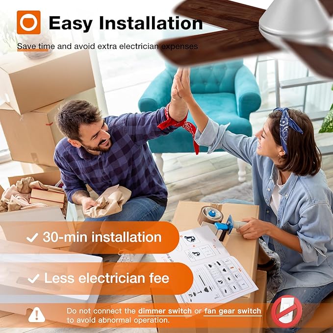 addlon Ceiling Fans with Lights, 32 inch Low Profile Ceiling Fan with Light and Remote Control, Flush Mount, Reversible, 3CCT, Dimmable, Quiet, Silver Small Ceiling Fan for Bedroom Indoor/Outdoor Use
