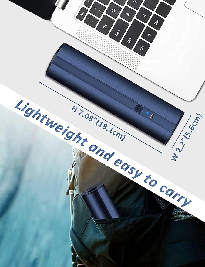Electric Air Pump for Inflatables- 2×2000mAH Rechargeable Battery Powered Air Mattress Pump- Cordless Portable Air Pump, Quick-Fill Inflator Pump for Camping Air Mattress Bed, Pool Floats Toys, Boats