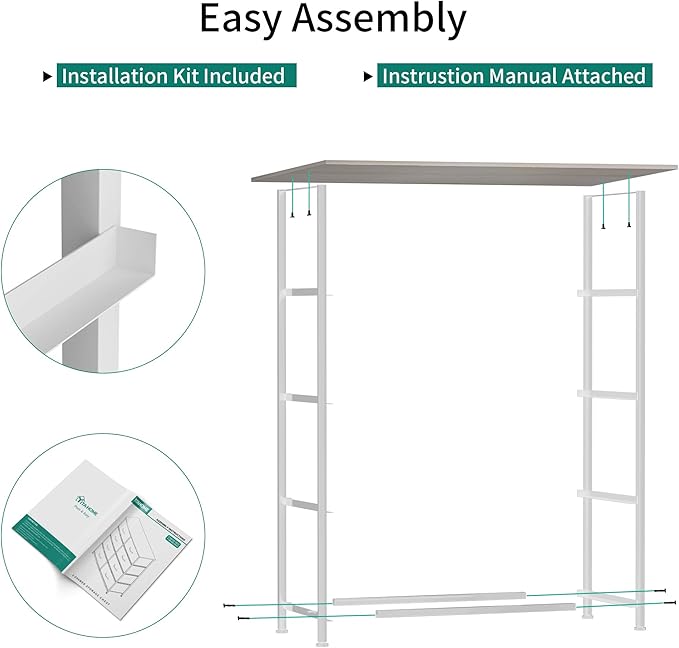 YITAHOME 4-Drawer Fabric Dresser, Dresser for Bedroom, Living Room, Hallway, Closet(White)