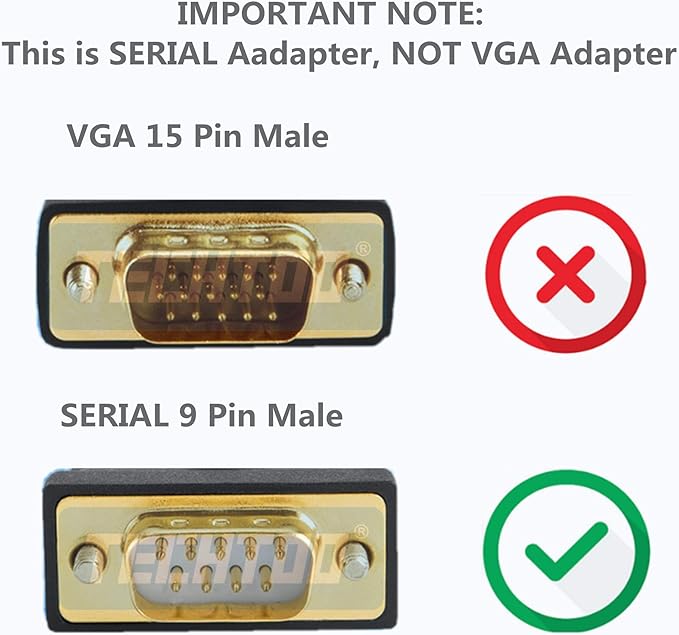 4 Port Professional FTDI CHIP USB to Serial RS232 DB9 Adapter Converter Serial Cable 9-Pin Male to Male with Thumbscrews (W/Thumbscrews, 4 RS232 Port)