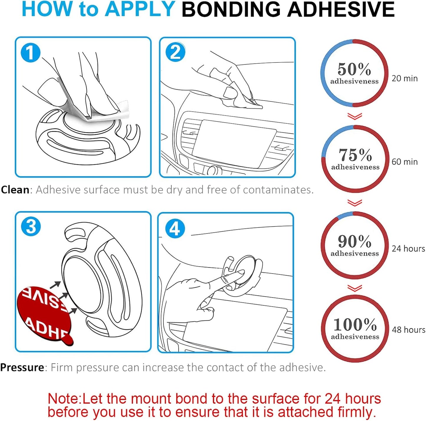 PKYAA 8 Pack Sticky Adhesive Compatible with Socket Base, Double-Sided Replacement Tape for Collapsible Grip & Stand