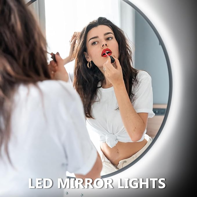 dalattin White LED Strip Lights 50ft Dimmable Bright 24V Led Light Strip 6500K Daylight White 900 LEDs Lights for Bedroom, Mirror, Kitchen, Strong Adhesive(2 Rolls of 25ft)