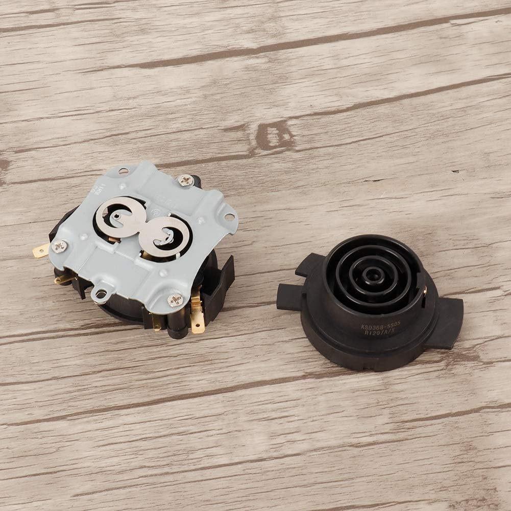 Yosoo Thermostat Temperature Control Switch, Replacement Part for Electric Kettle, KSD688-5 Plus Kettle Base